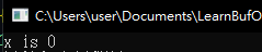 Result: x is 0. It skips 'x is 1'.